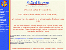 Tablet Screenshot of mcnealgrowers.com